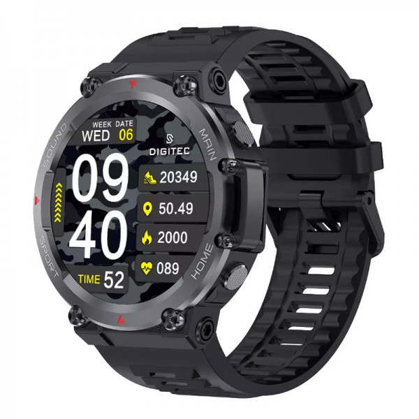 Digitec Gama Smartwatch Black Rubber BK